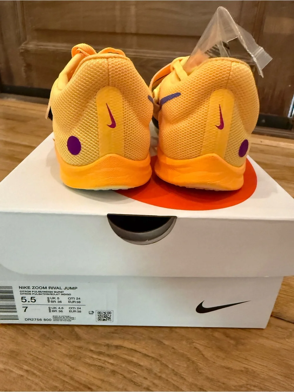 Nike Zoom Rival Jump Track Spikes Citron Men’s 5.5 Women’s 7